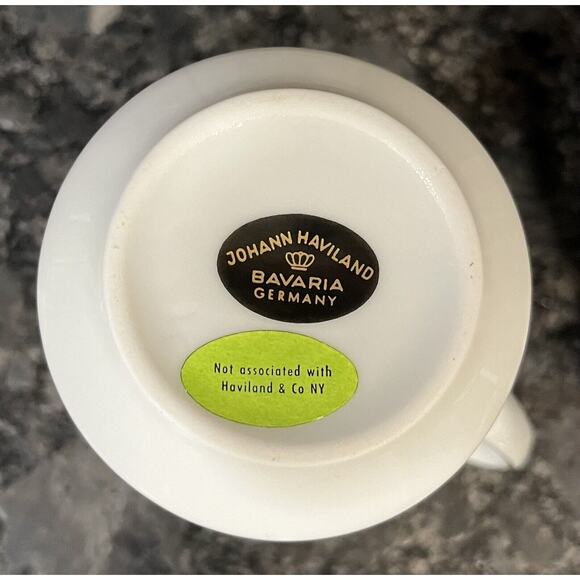 Johann Haviland Sweetheart Rose Sugar & Creamer Set Bavaria Germany - Picture 5 of 9